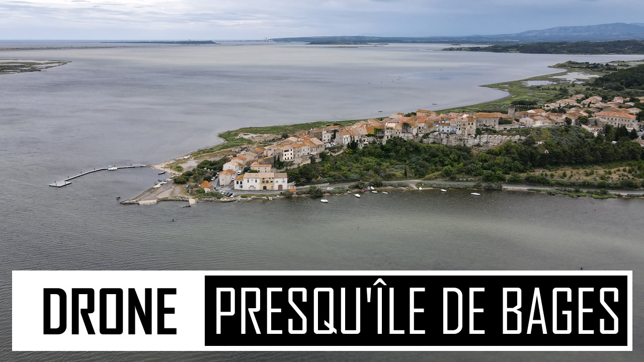 DRONE | Presqu'île de Bages - Port et flamants roses