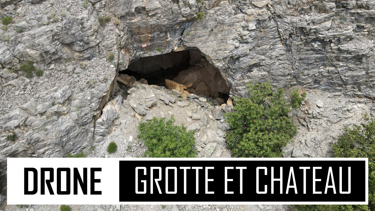 DRONE | Un drone dans une grotte - Château de Pompignan