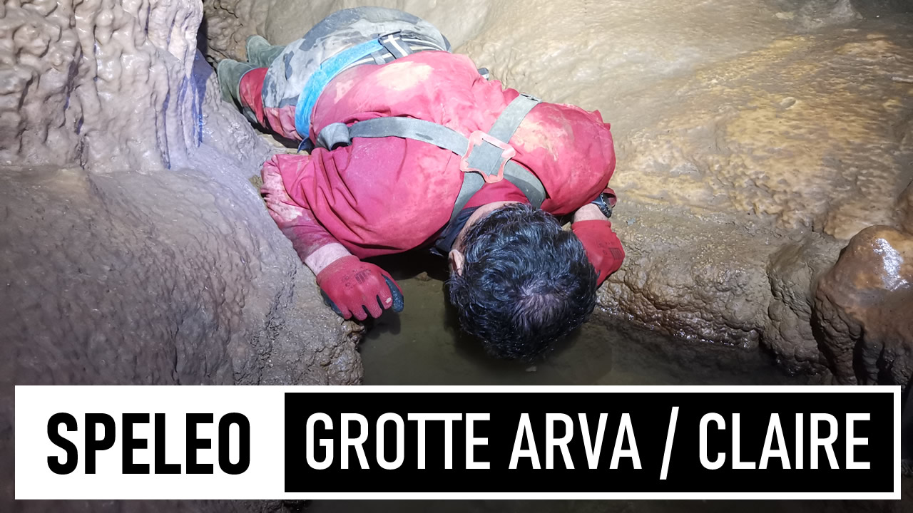 SPÉLÉO | Traversée des grottes Arva et Claire - 2 tyroliennes