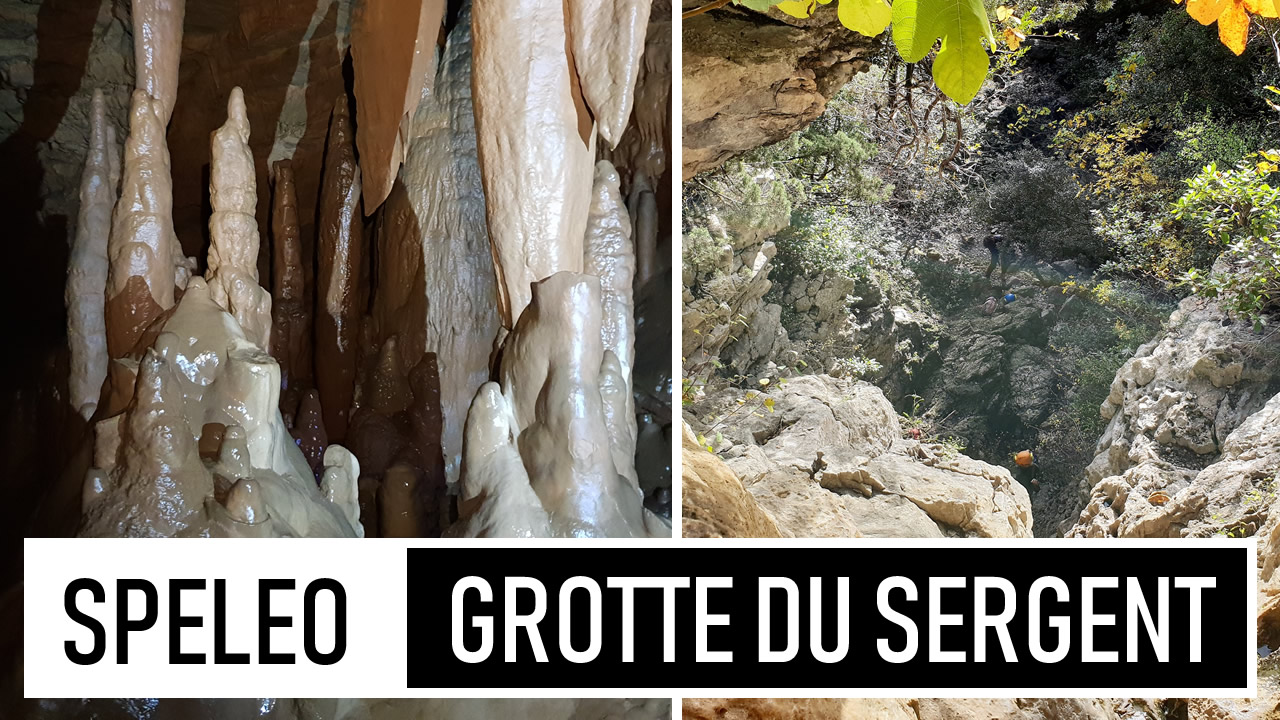 SPÉLÉO | Grotte du Sergent - De l'eau et des concrétions