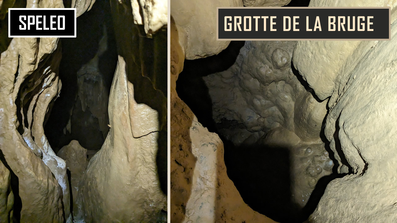 SPELEO | Grotte de la Bruge - Elargissement d'une étroiture
